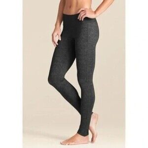 Athleta Quest Chaturanga Tight Leggings Heathered Black Size S
